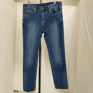 FIVE FOUR  "MONTAG"  BLUE STRAIGHT LEG  BUTTON FFLY MEN'S JEANS PANTS SIZE: 33